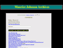 Tablet Screenshot of mauricejohnsonarchives.com